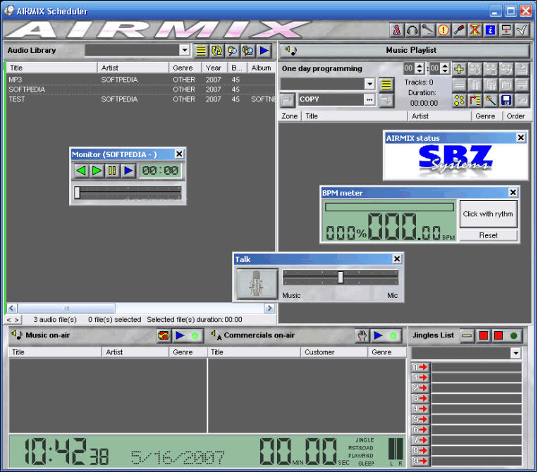 AIRMIX sound automation screenshot